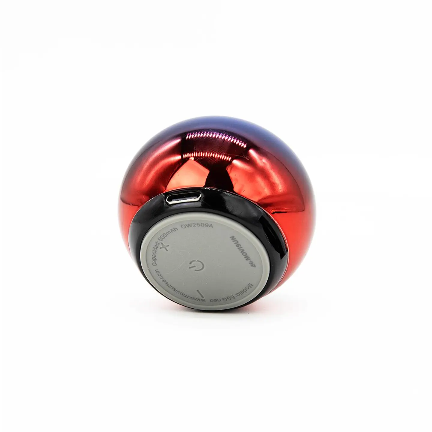 Mini Parlante Bluetooth MOVISUN EGG Neo 5W con TWS y Radio FM Azul con Rojo 3