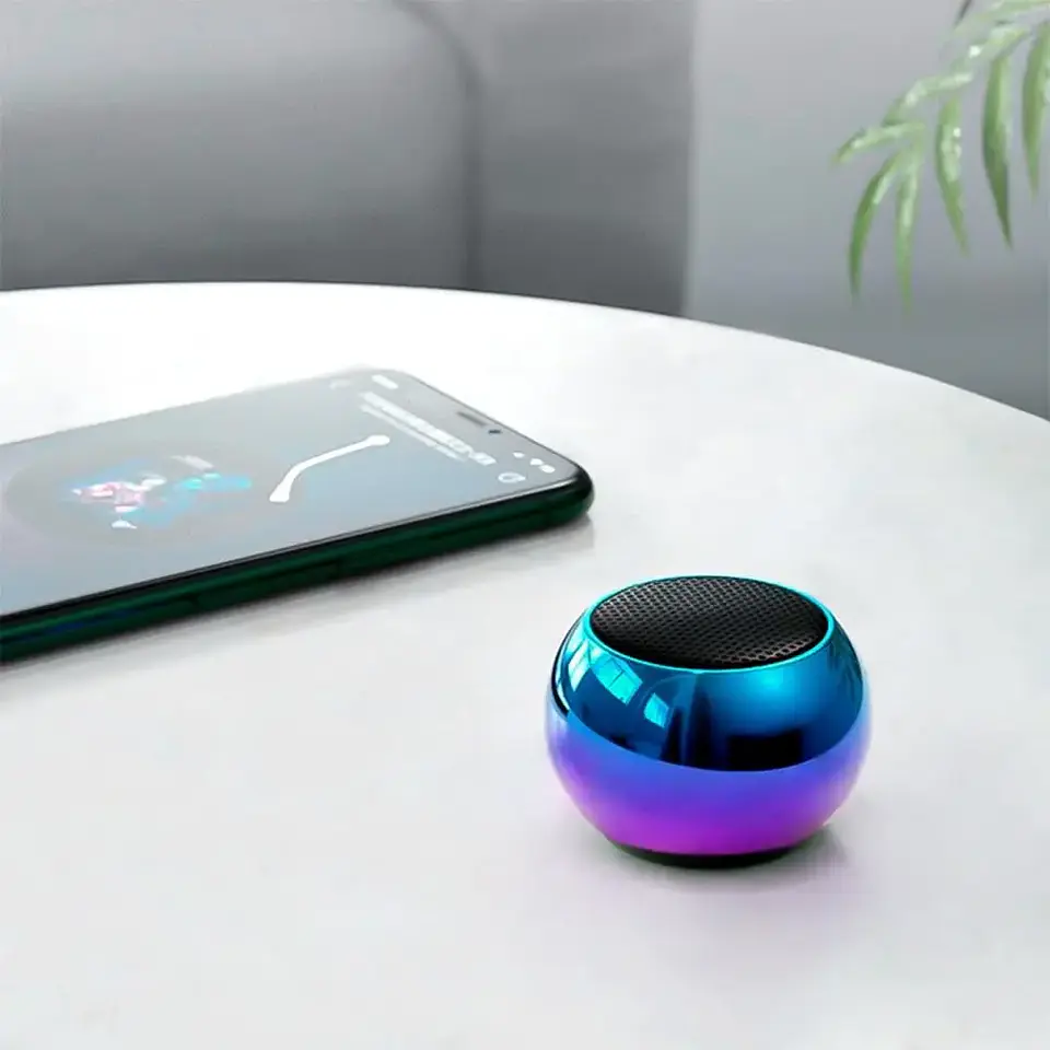 Mini Parlante Bluetooth MOVISUN EGG Neo 5W con TWS y Radio FM Celeste/Lila 4