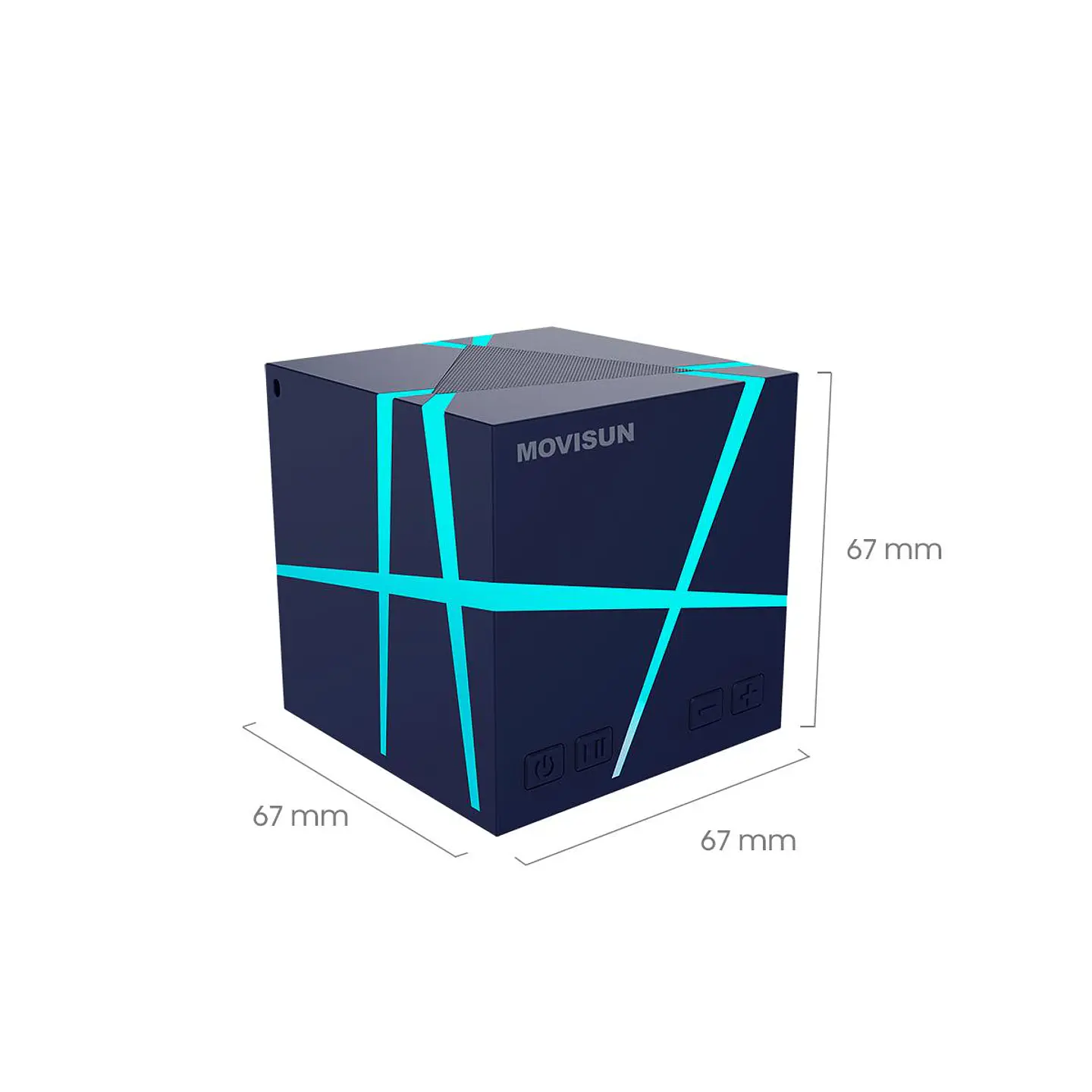 Parlante Bluetooth MOVISUN Power Magic 5W con Luces RGB, TWS y Bluetooth 6.0 5