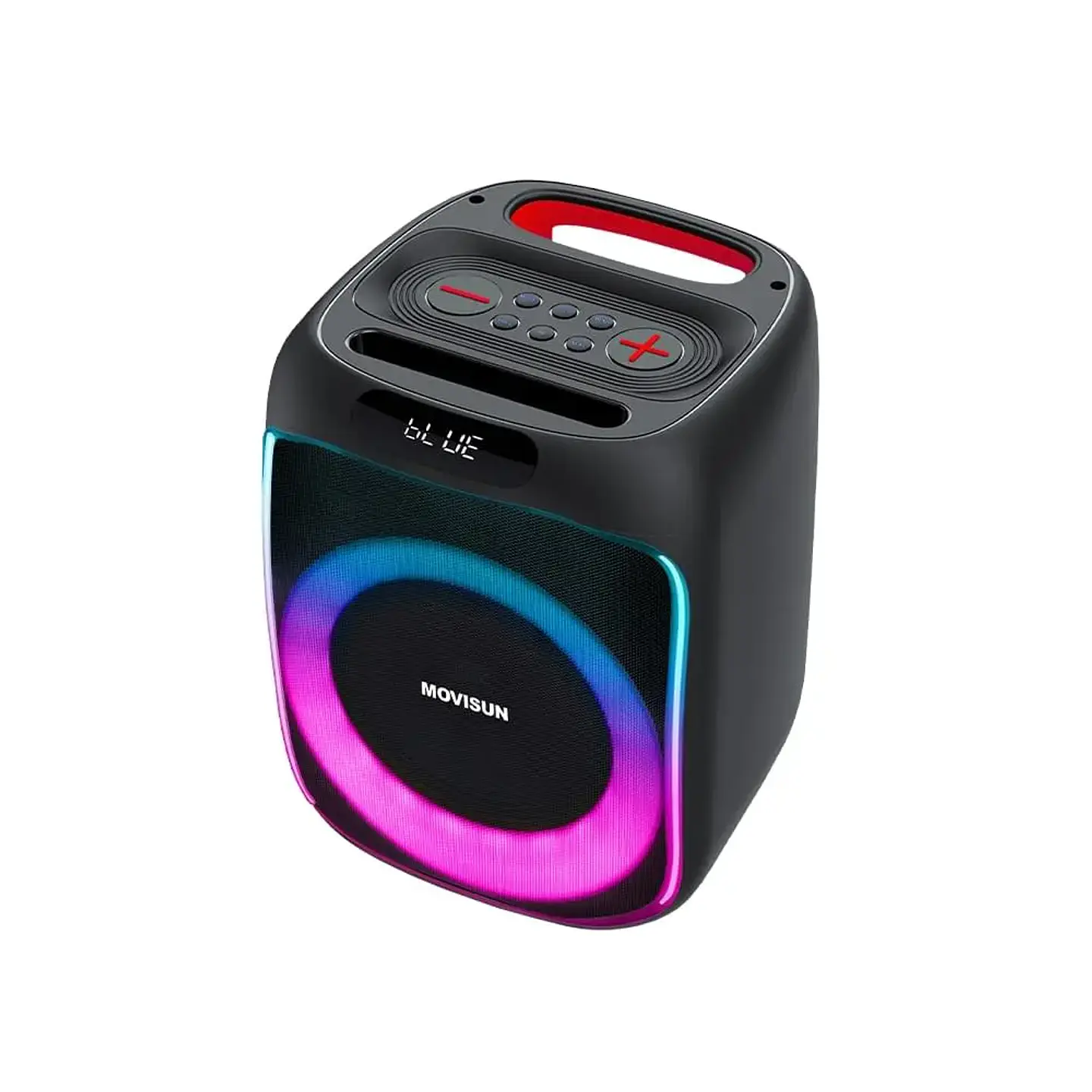 Parlante Karaoke Bluetooth MOVISUN Power Five 40W con Micrófono, Luces LED y 10H de Batería 1