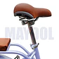 Bicicleta Vintage Aro 20 para Niñas con Canasta y Parrilla Lila - Miniatura 6