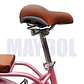 Bicicleta Vintage Aro 20 para Niñas con Canasta y Parrilla Rosada - Miniatura 6