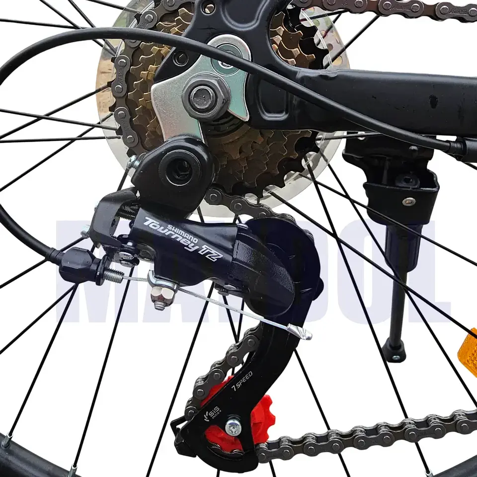 Bicicleta MTB Aro 26 Modelo EASKY Con Shimano Tourney 21v Negro con Verde 5
