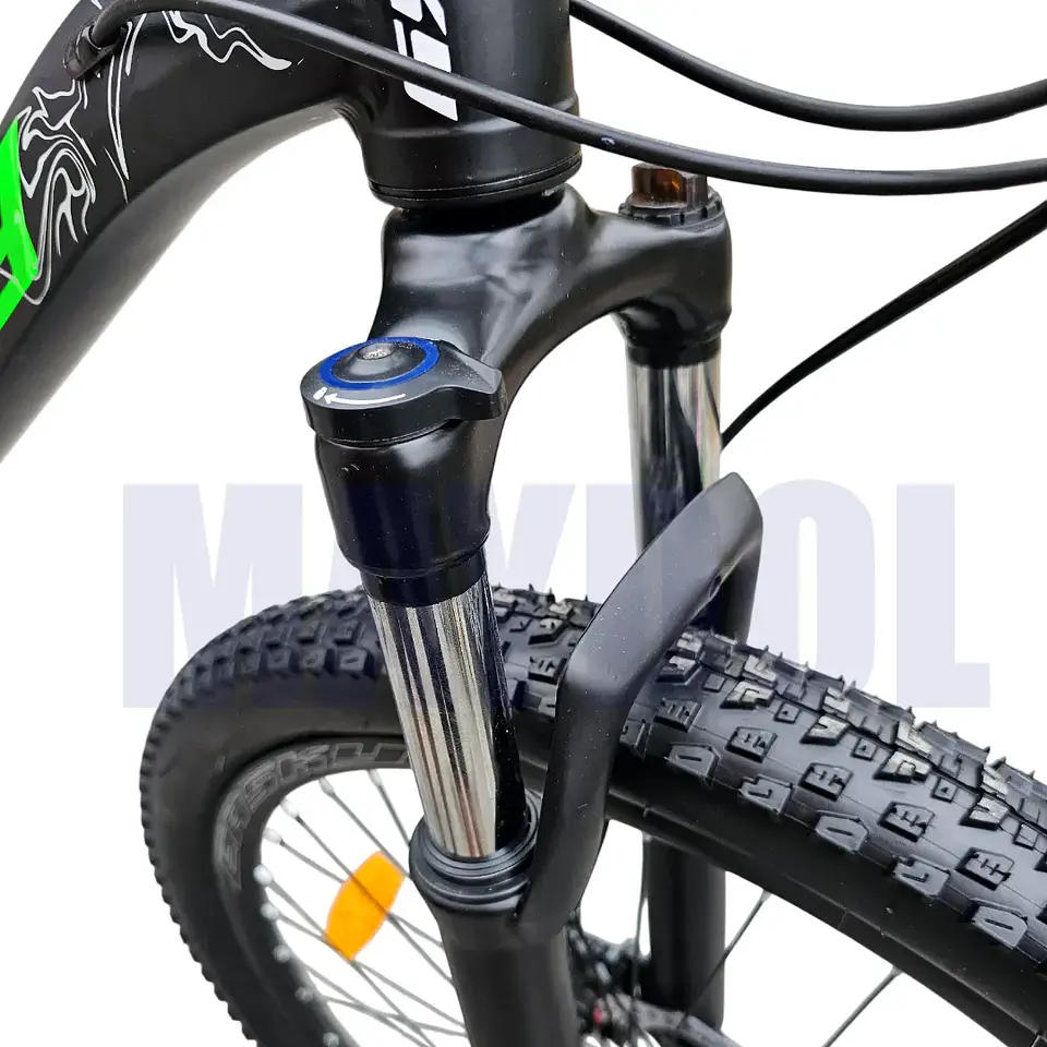 Bicicleta MTB Aro 26 Modelo EASKY Con Shimano Tourney 21v Negro con Verde 4