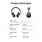 Audífonos Bluetooth Hoco W68 Calma ANC Over-Ear Negros con Cancelación de Ruido y 45H - Miniatura 4