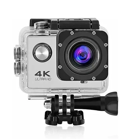 Cámara Deportiva 4K Ultra HD WiFi con Pantalla LCD 2" y Accesorios