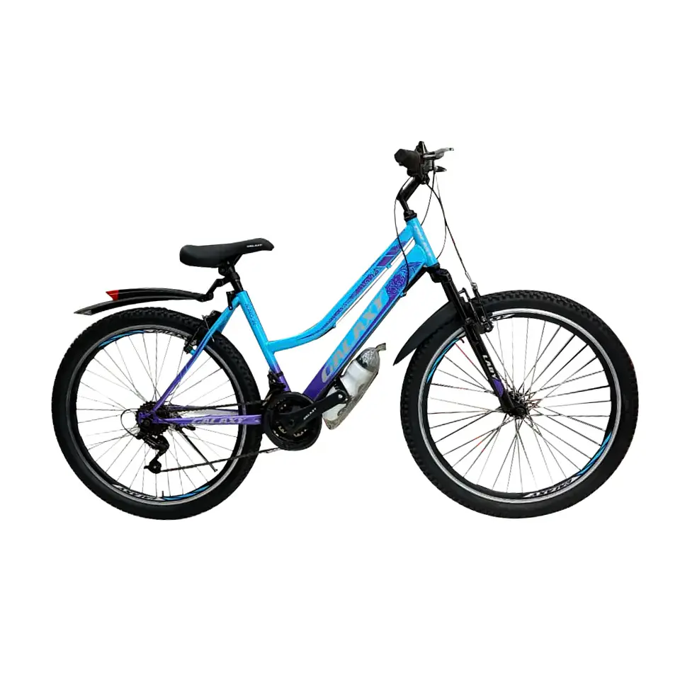 Bicicleta MTB Dama Aro 26 Galaxy 18 Velocidades con Suspensión Azul 1