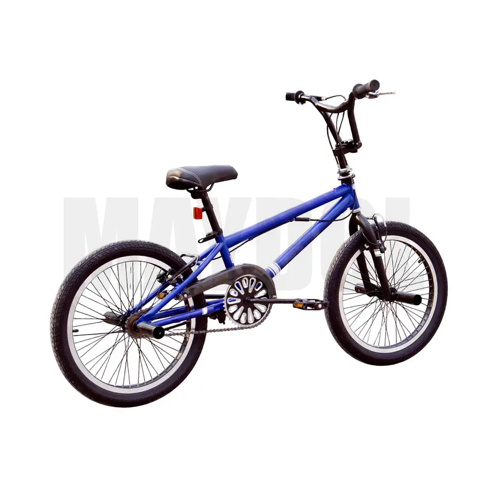 Bicicleta BMX Freestyle Aro 20 con Giro 360° y 4 Pegs Azul 3