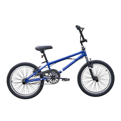 Bicicleta BMX Freestyle Aro 20 con Giro 360° y 4 Pegs Azul