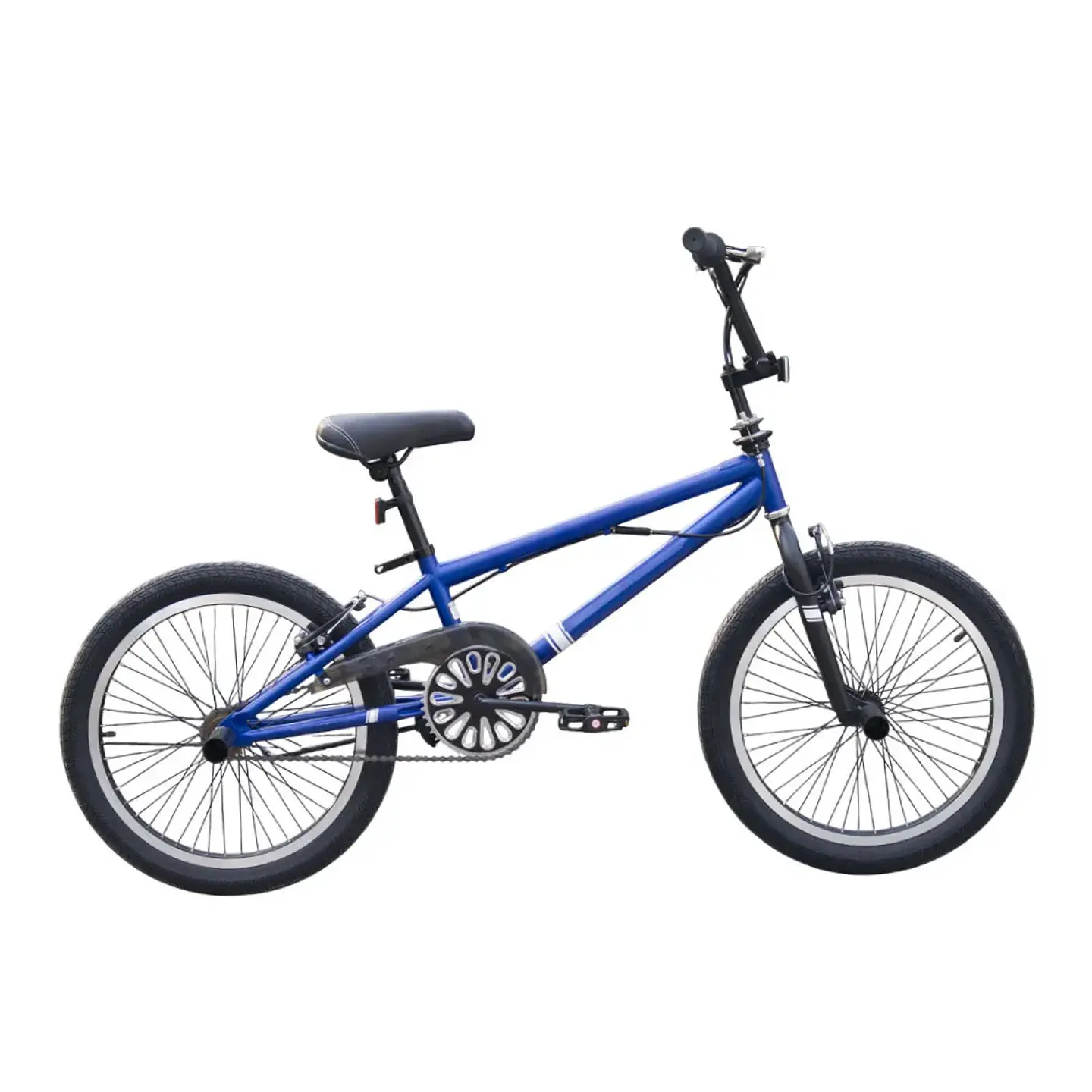 Bicicleta BMX Freestyle Aro 20 con Giro 360° y 4 Pegs Azul 1