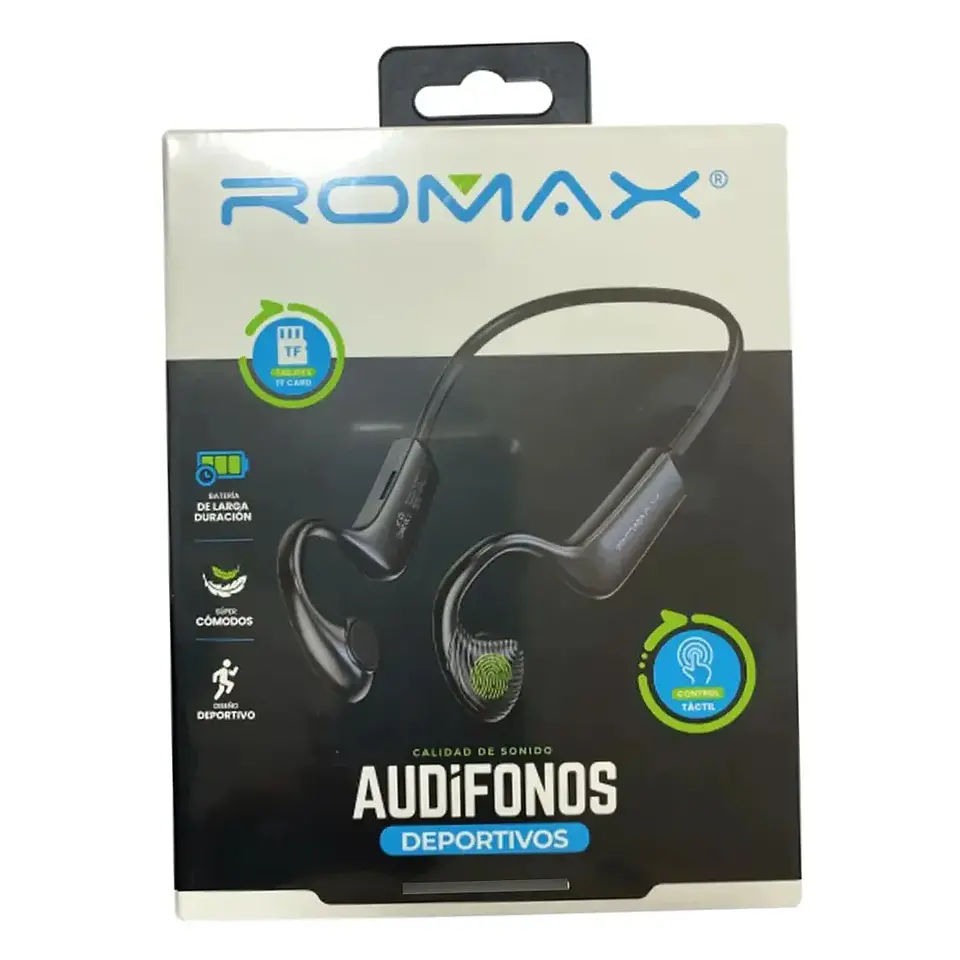 Audífonos Deportivos Inalámbricos Romax TCA 0307 Negros 3