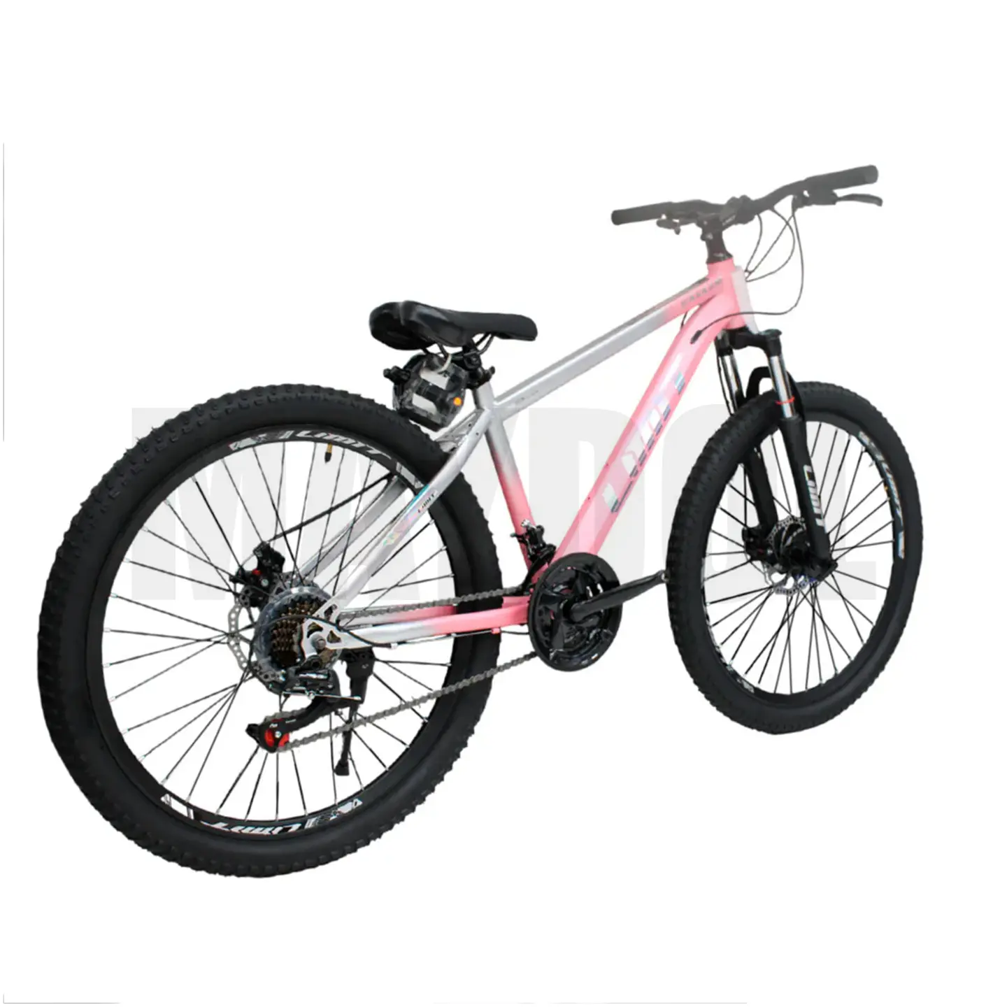 Bicicleta MTB Dama Aro 24 Limit con Shimano 21V y Suspensión Rosada 3