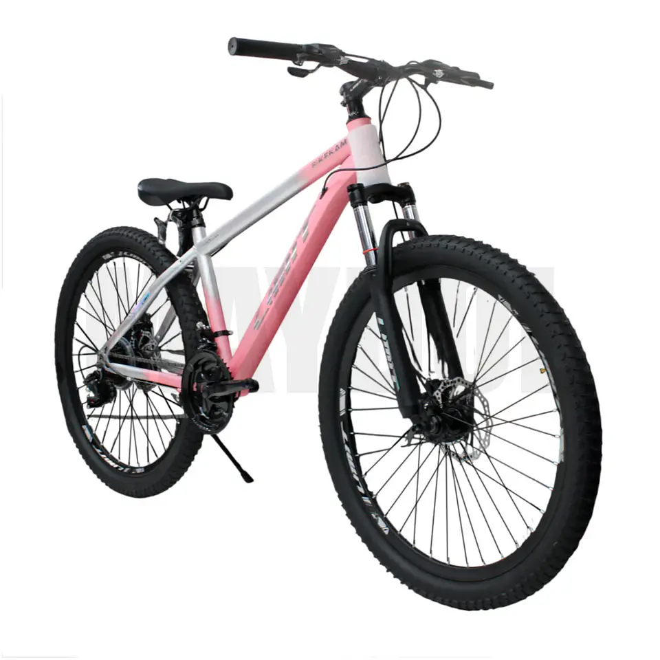 Bicicleta MTB Dama Aro 24 Limit con Shimano 21V y Suspensión Rosada 2