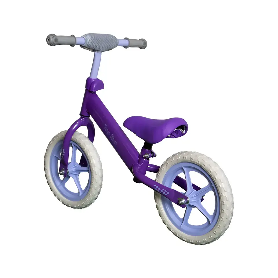 Bicicleta de Balance Infantil Aro 12 Top Run para Niños Lila 3