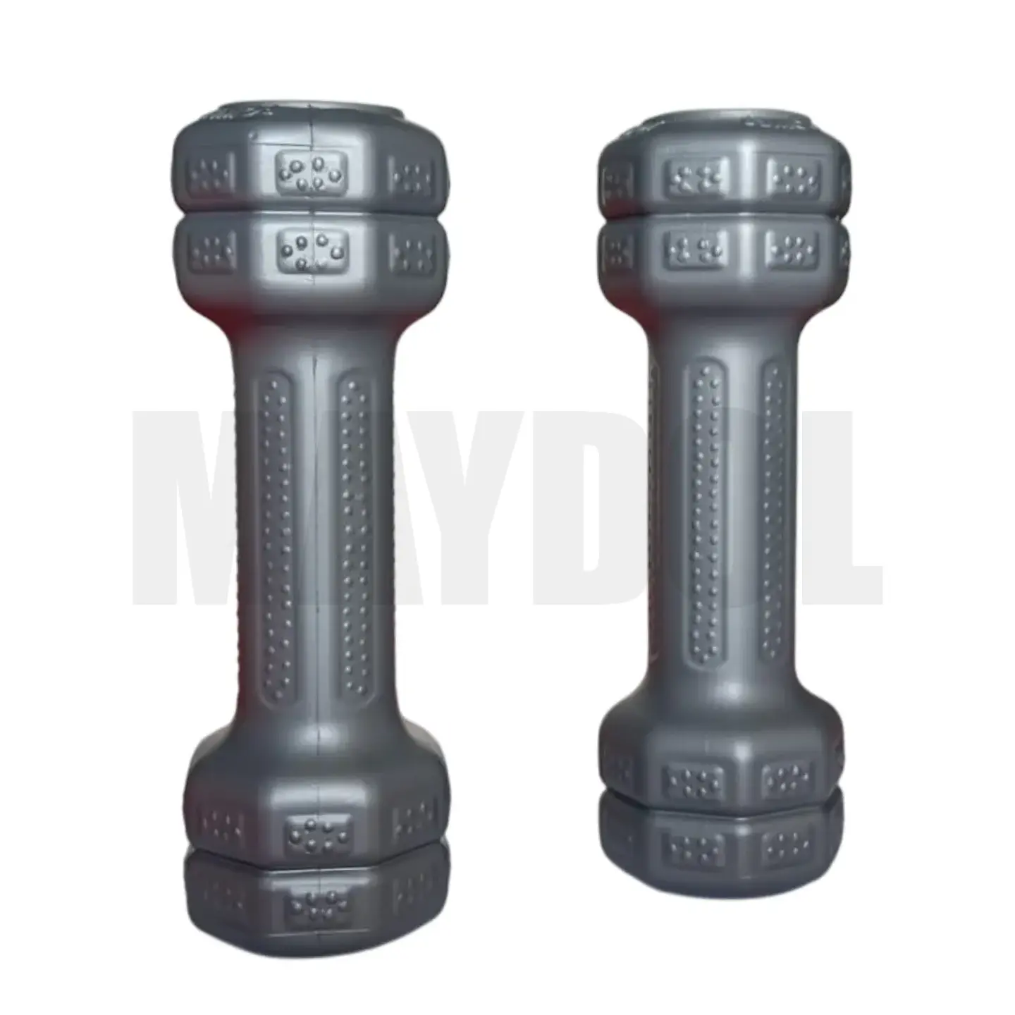 Mancuernas de Vinil 0.5 kg (Par) – Pesas Antideslizantes para Fitness y Tonificación Gris 2