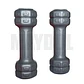 Mancuernas de Vinil 0.5 kg (Par) – Pesas Antideslizantes para Fitness y Tonificación Gris - Miniatura 2