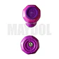 Mancuernas de Vinil 0.5 kg (Par) – Pesas Antideslizantes para Fitness y Tonificación Lila - Miniatura 3