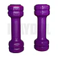 Mancuernas de Vinil 0.5 kg (Par) – Pesas Antideslizantes para Fitness y Tonificación Lila - Miniatura 2