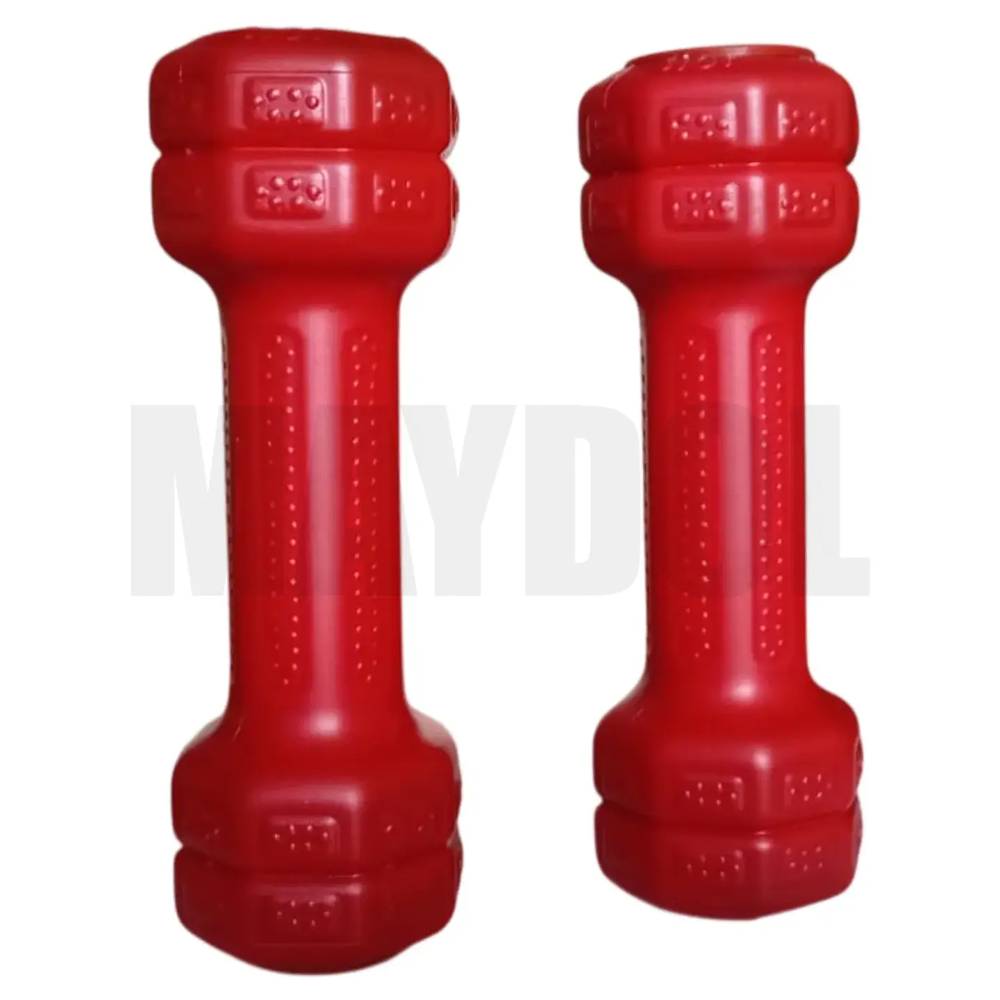 Mancuernas de Vinil 0.5 kg (Par) – Pesas Antideslizantes para Fitness y Tonificación Rojo 2
