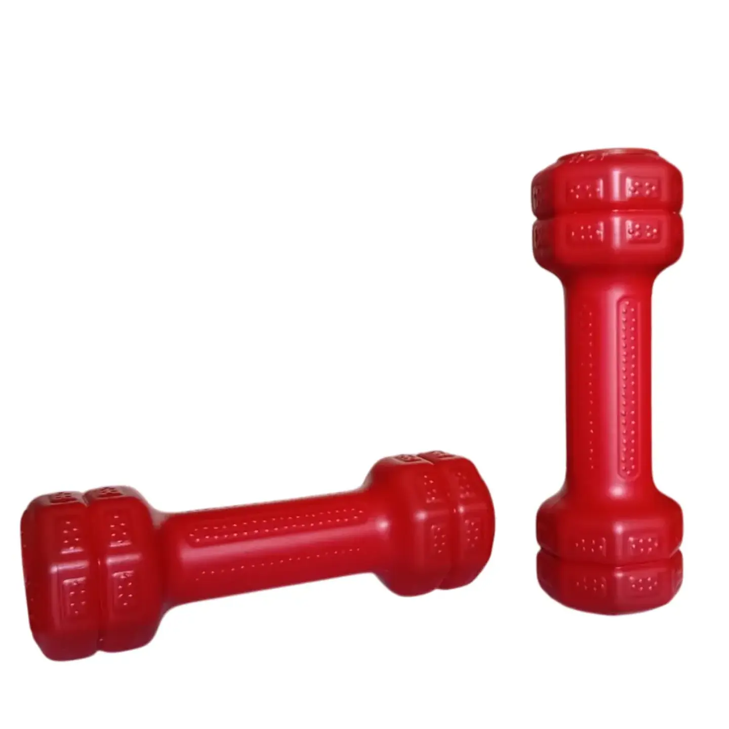 Mancuernas de Vinil 0.5 kg (Par) – Pesas Antideslizantes para Fitness y Tonificación Rojo 1