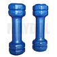 Mancuernas de Vinil 0.5 kg (Par) – Pesas Antideslizantes para Fitness y Tonificación Azul - Miniatura 2
