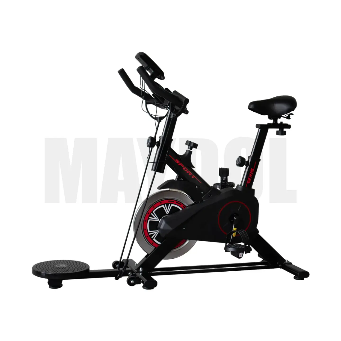 Bicicleta Estática 3 en 1 Sport con Twister, Ligas y LCD 120 kg 3
