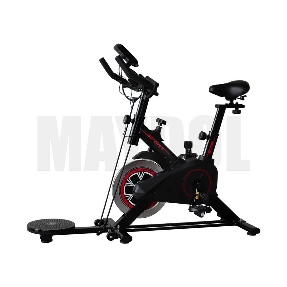 Bicicleta Estática 3 en 1 Sport con Twister, Ligas y LCD 120 kg 3