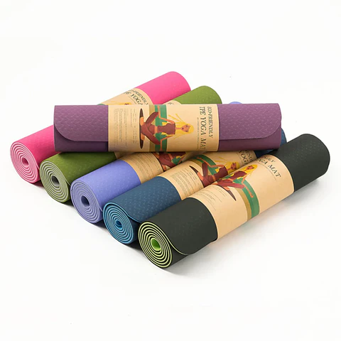 Mat de Yoga Eco Friendly 6mm Antideslizante TPE Premium