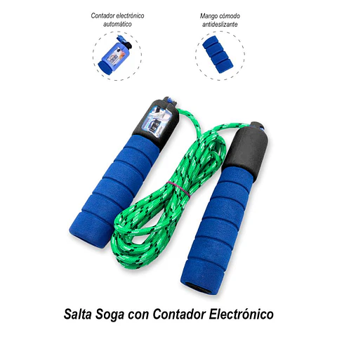 Salta Soga con Contador Azul – Entrenamiento Funcional