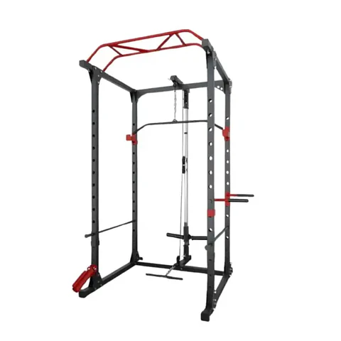Jaula de Potencia Multifuncional con Poleas y Dominadas – 200 kg