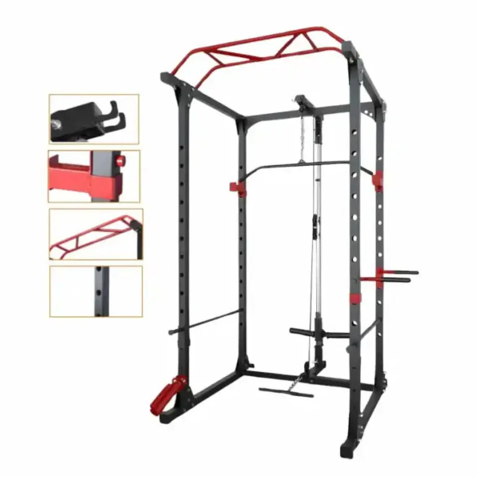 Jaula de Potencia Multifuncional con Poleas y Dominadas – 200 kg 2