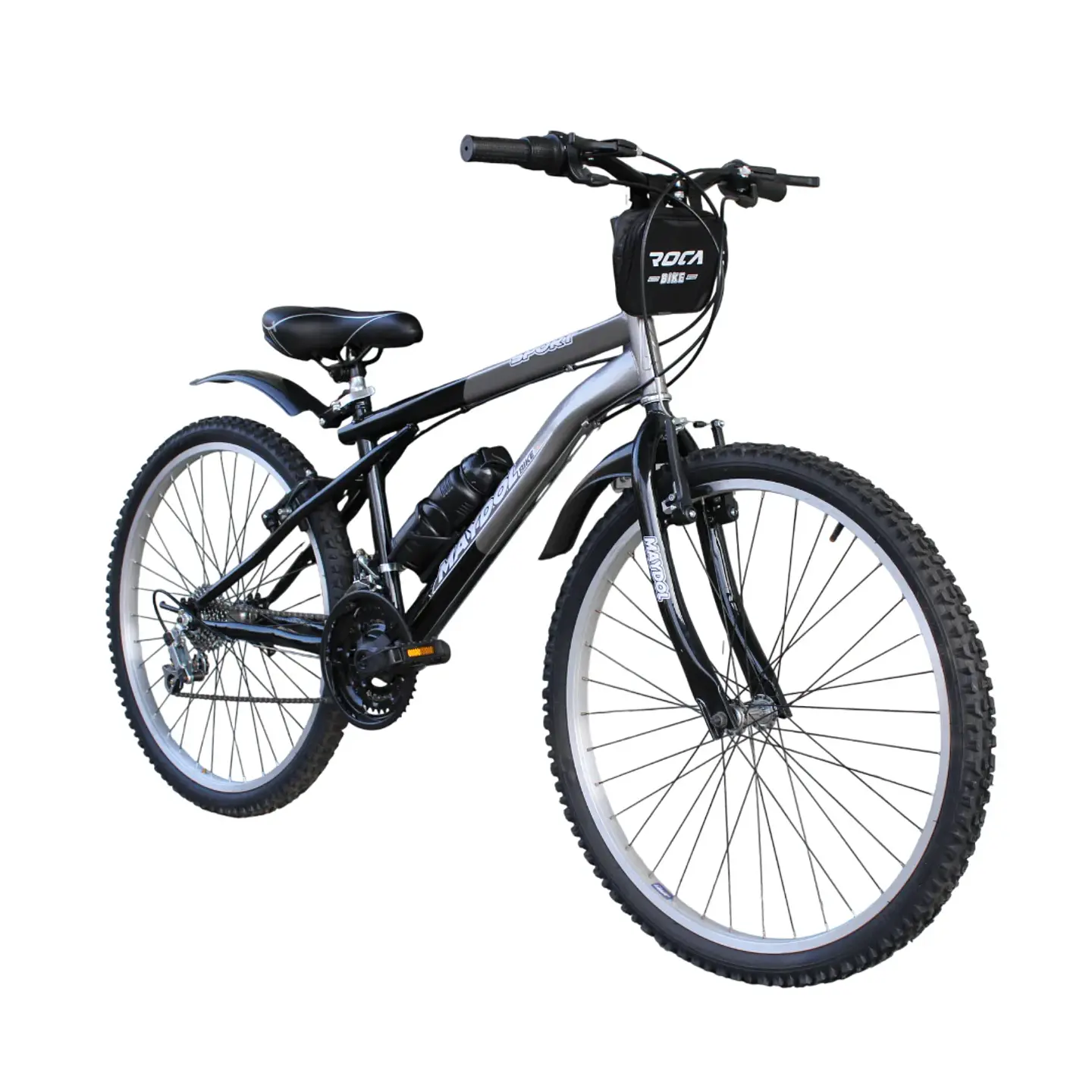 Bicicleta MTB Maydol Aro 26 con 16 Velocidades Negro con Gris 2