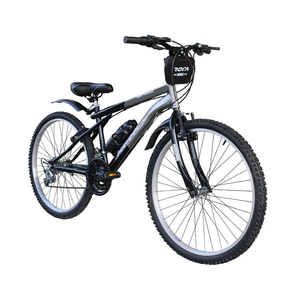 Bicicleta MTB Maydol Aro 26 con 16 Velocidades Negro con Gris 2
