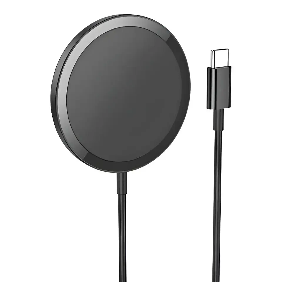 Cargador Inalámbrico Magnético Fast Charge 15W Hoco CW52 Negro 2