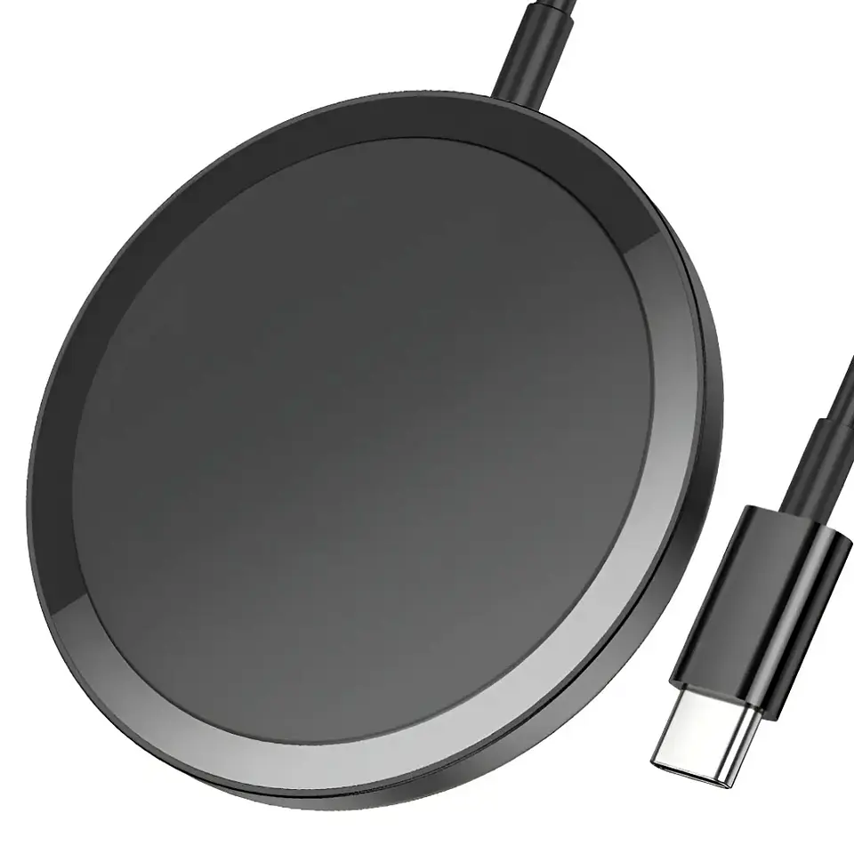 Cargador Inalámbrico Magnético Fast Charge 15W Hoco CW52 Negro 3