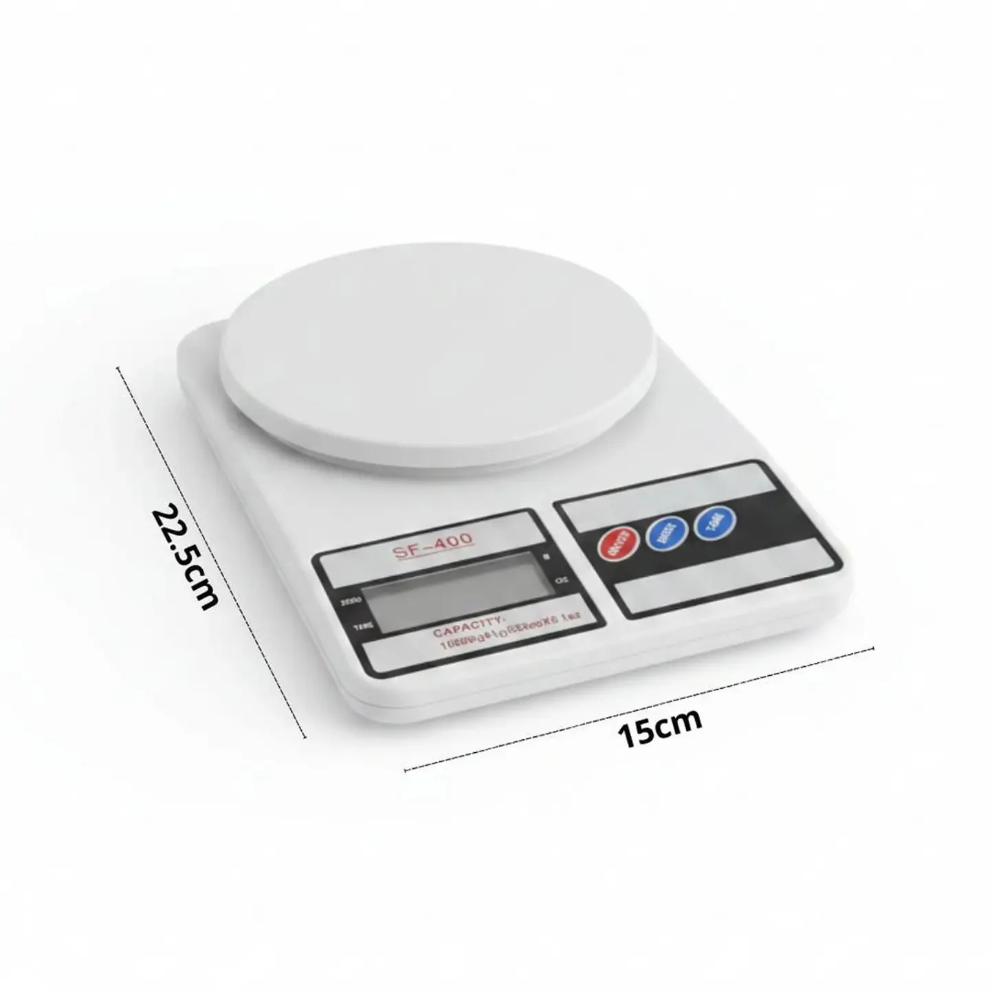 Balanza Gramera Electrónica SF-400 10 kg – Pesa Digital para Alimentos y Fitness 3