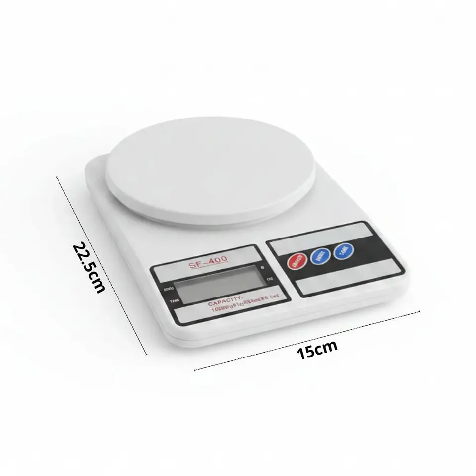 Balanza Gramera Electrónica SF-400 10 kg – Pesa Digital para Alimentos y Fitness 3