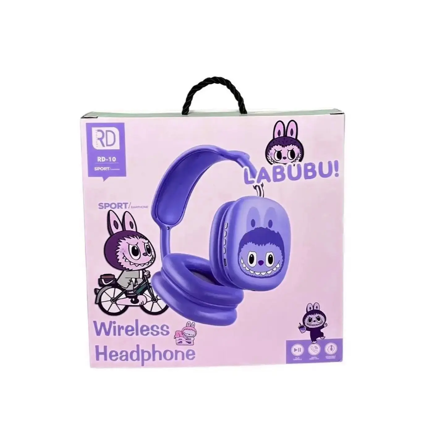 Audífonos Bluetooth Vincha Infantil RD-10 – Diseño LABUBU 2