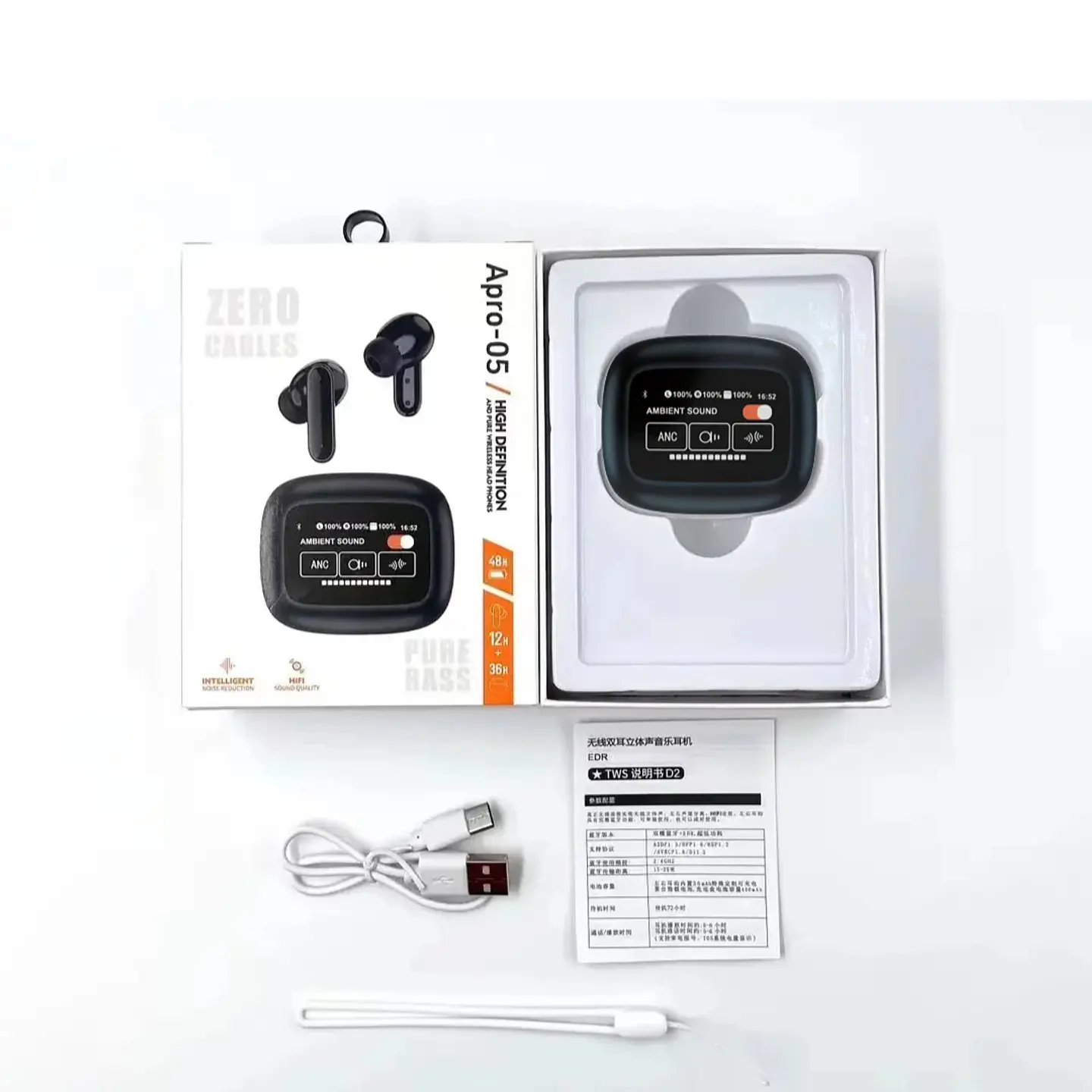 Audífonos Inalámbricos APRO 05 Bluetooth con ANC + ENC – Control Táctil Gaming 1