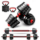 Mancuernas Set 40 kg Convertibles con Barra, Asas y Push Up - Miniatura 1