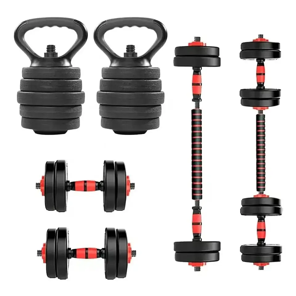 Mancuernas Set 40 kg Convertibles con Barra, Asas y Push Up 2
