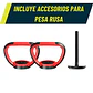 Mancuernas Set 40 kg Convertibles con Barra, Asas y Push Up - Miniatura 5