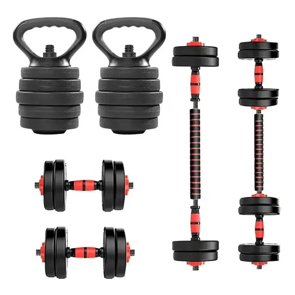 Mancuernas Set 40 kg Convertibles con Barra, Asas y Push Up 2