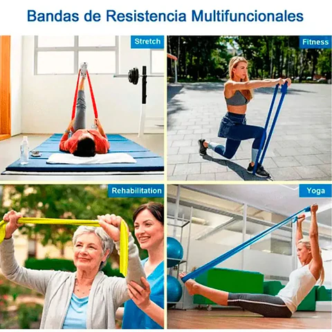 Pack de 3 Bandas Elásticas de Resistencia Abiertas X-FIT