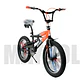 Bicicleta BMX Aro 20 con Suspensión y Rayos de Colores Negro/Naranja - Miniatura 2