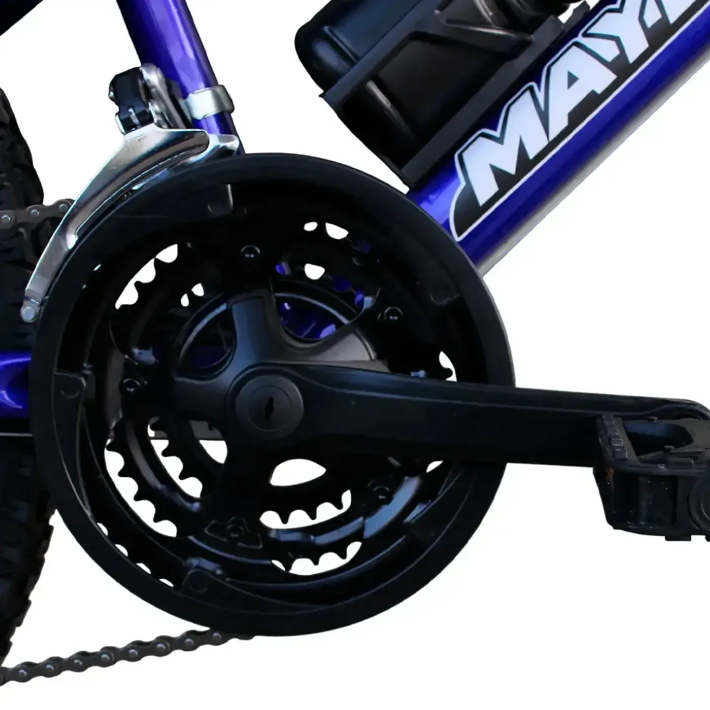 Bicicleta MTB Maydol Aro 24 con 16 Velocidades Azul y Accesorios 6