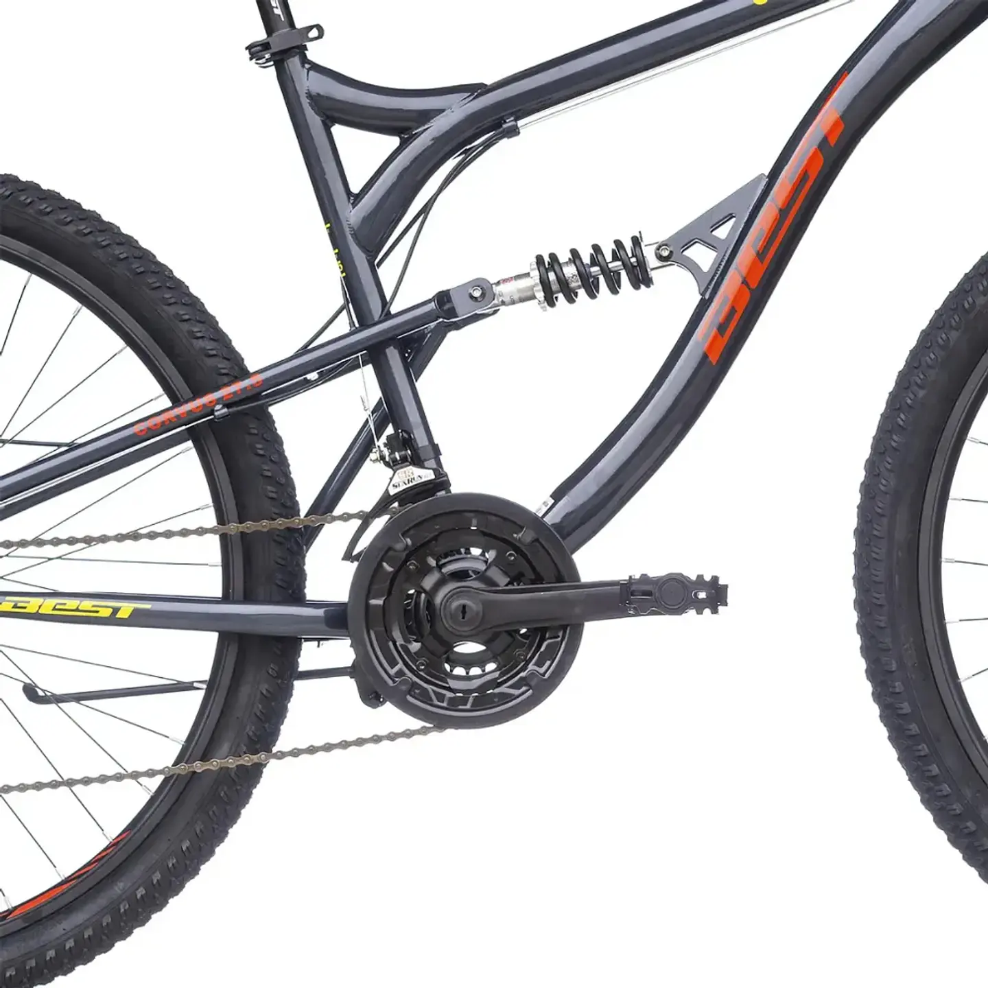 Bicicleta MTB Best Corvus Aro 27.5 18 Velocidades Doble Suspensión 3
