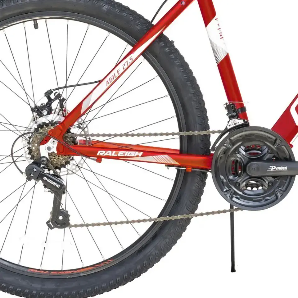 Bicicleta MTB Raleigh Agile Aro 27.5 de Aluminio Rojo/Blanco 2