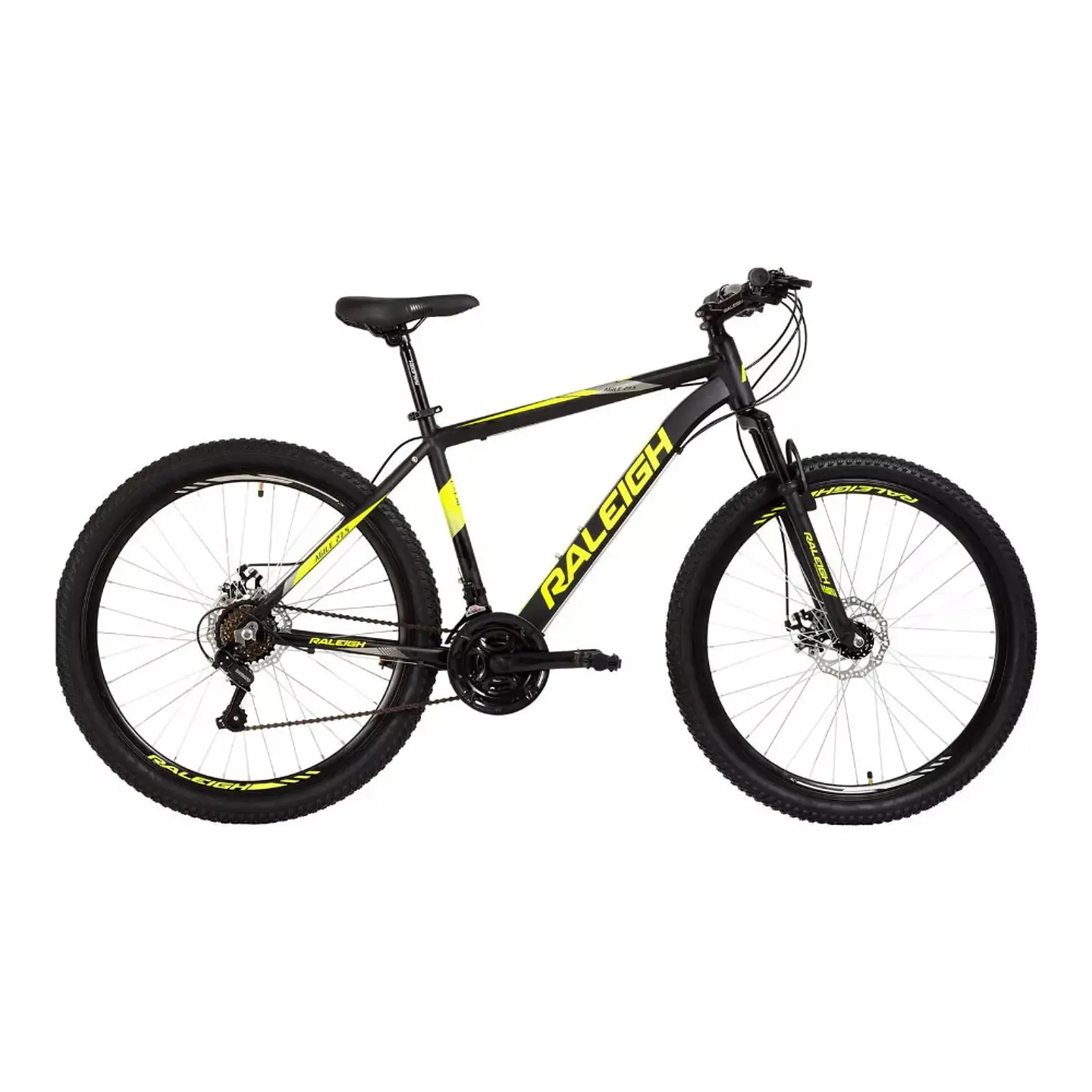 Bicicleta MTB Raleigh Agile Aro 27.5 de Aluminio Negro/Amarillo 1
