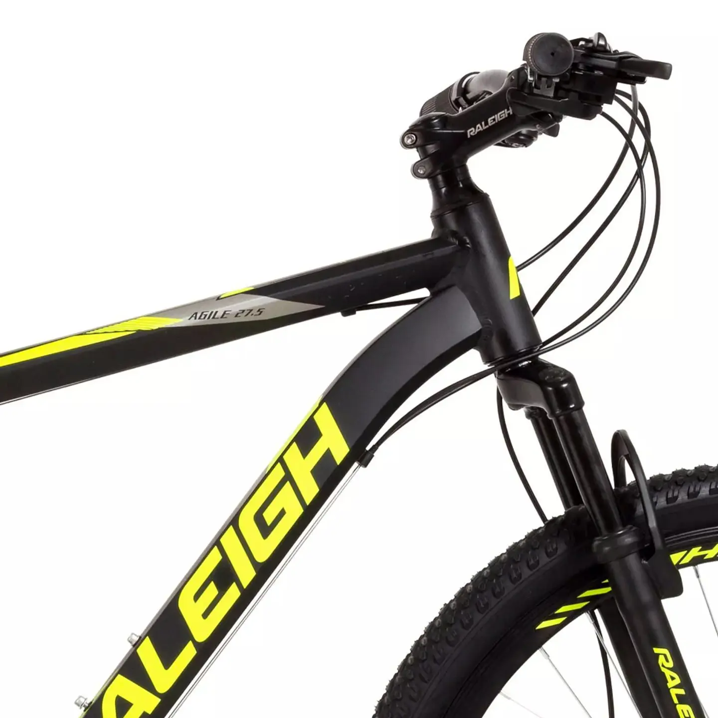 Bicicleta MTB Raleigh Agile Aro 27.5 de Aluminio Negro/Amarillo 2